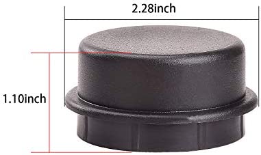 2-Pack Plastic Front Hub Dust Cap for Club Car DS and Precedent Spindle 102353201 (2003-Up)