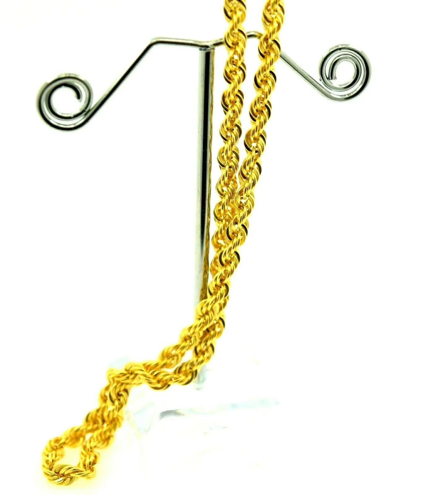 Gold Rope Necklace with Classic Design