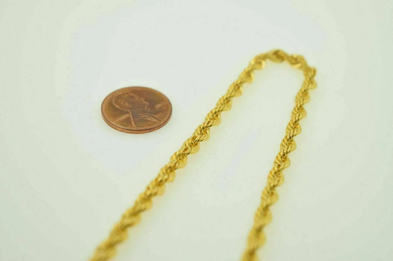 Gold Rope Necklace with Classic Design