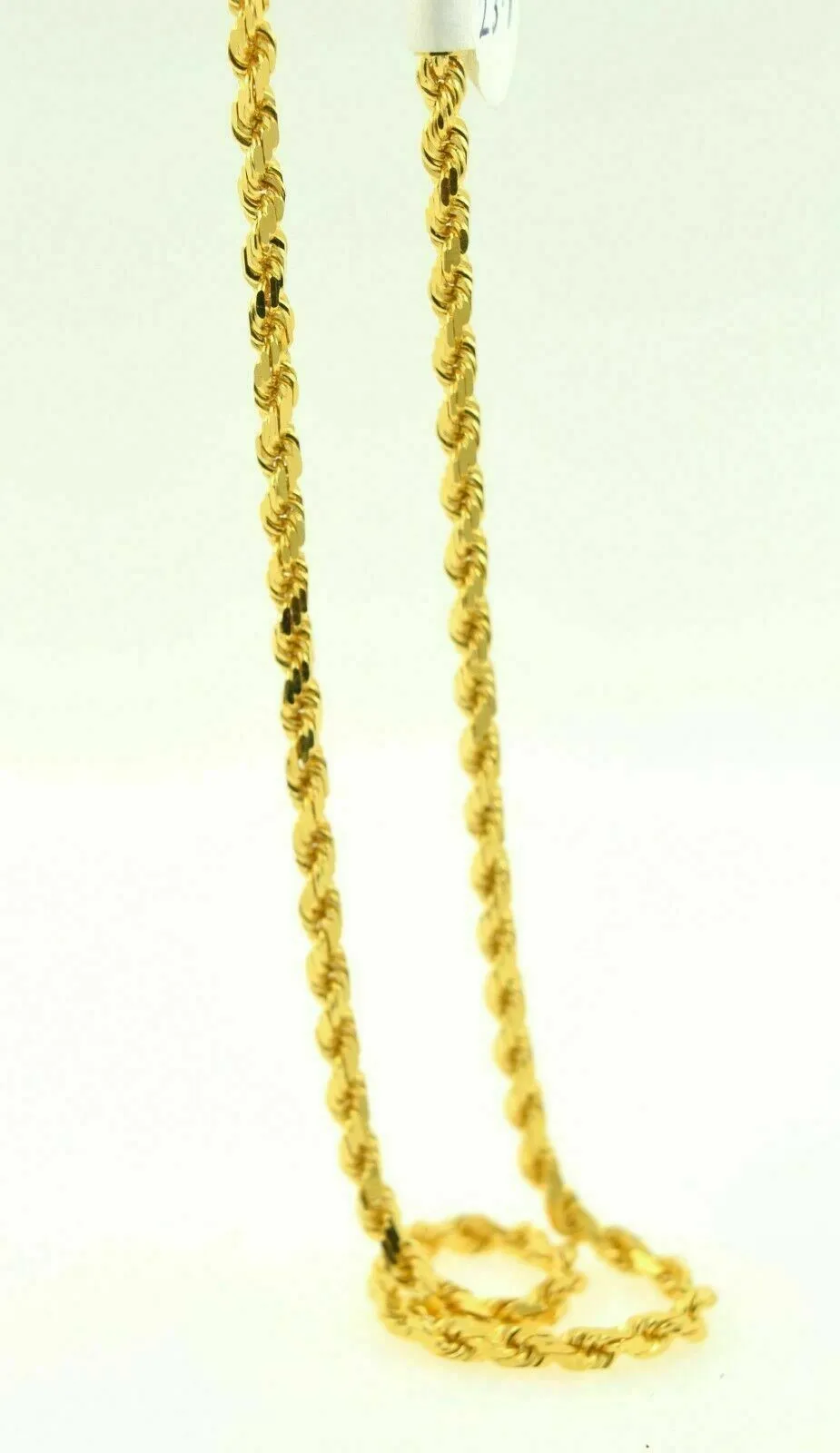 Gold Rope Necklace with Classic Design