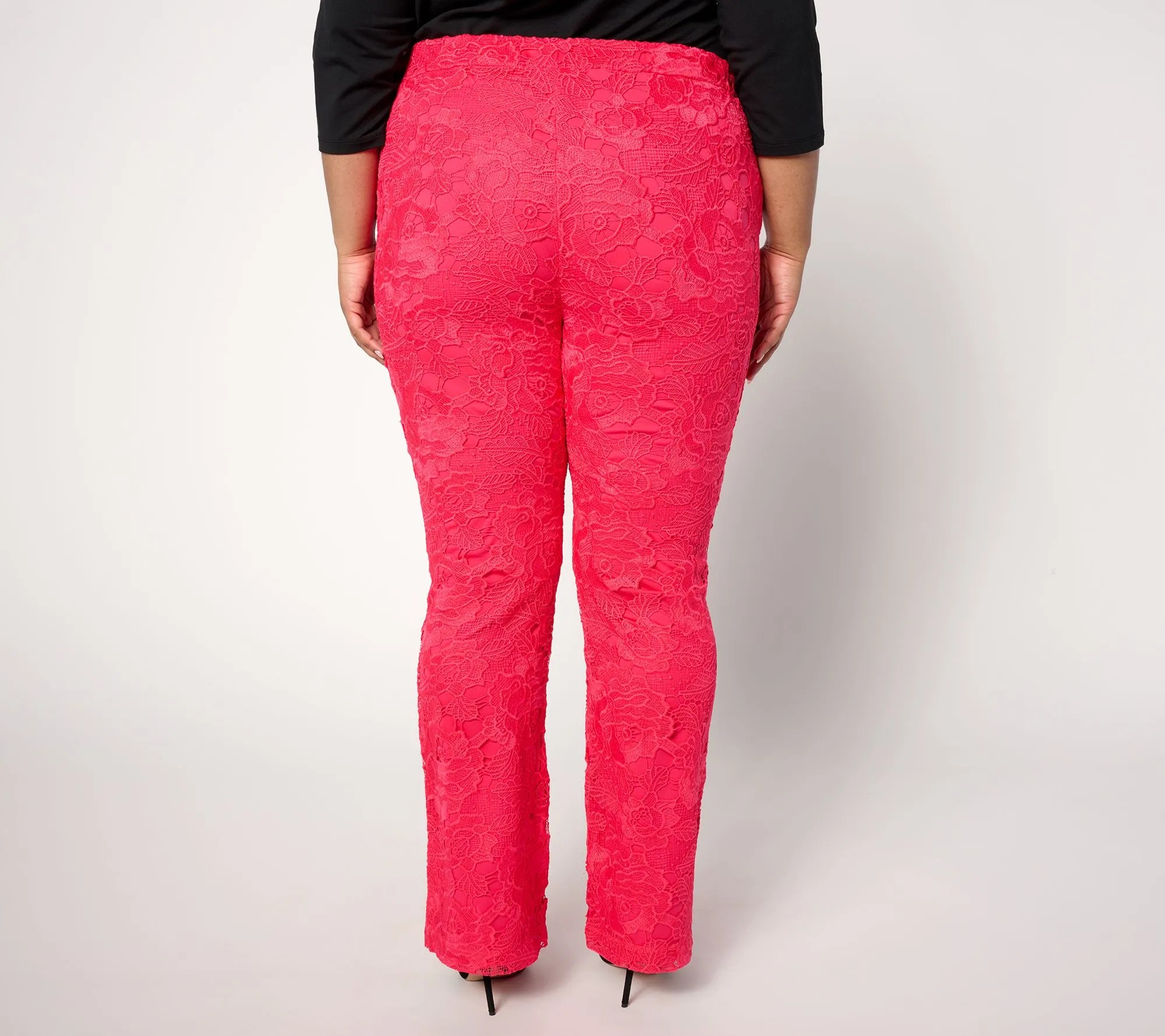 Regular Lace Baby Bootcut Pants by 'As Is' Isaac Mizrahi Live!