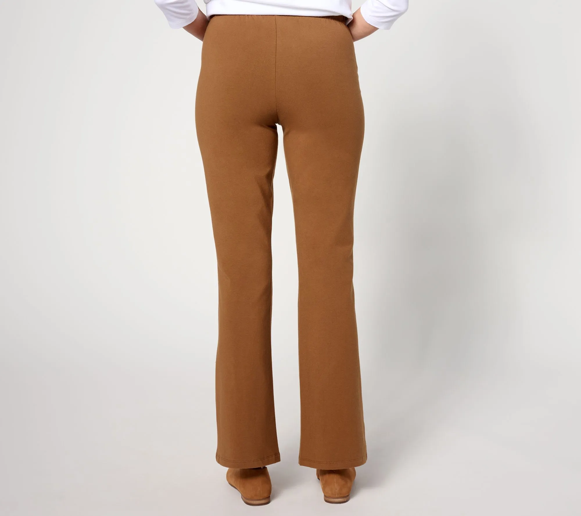 Petite Pull On Slim Bootcut Pants by 'As Is' Women with Control