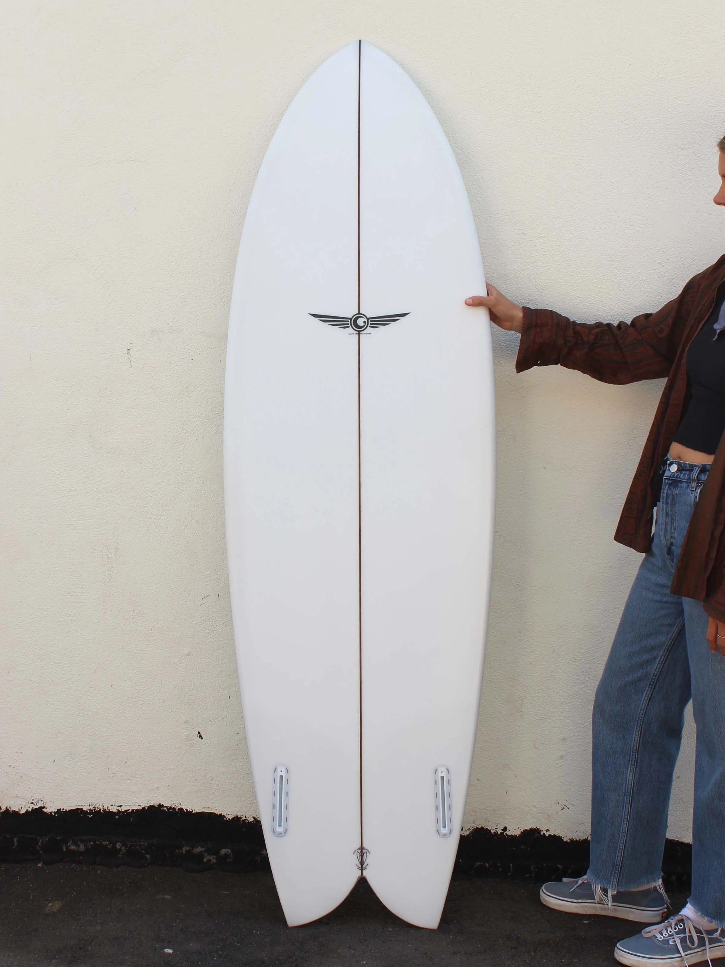 5'10 Allan Gibbons Classic Fish Surfboard