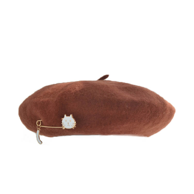 6 colors cute cat beret