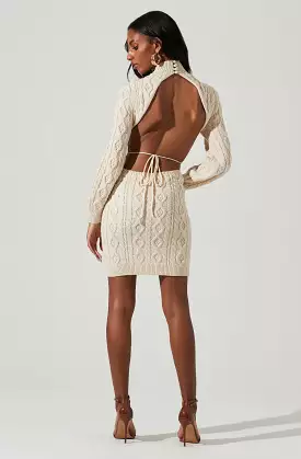 Abby Cable Knit Sweater Dress