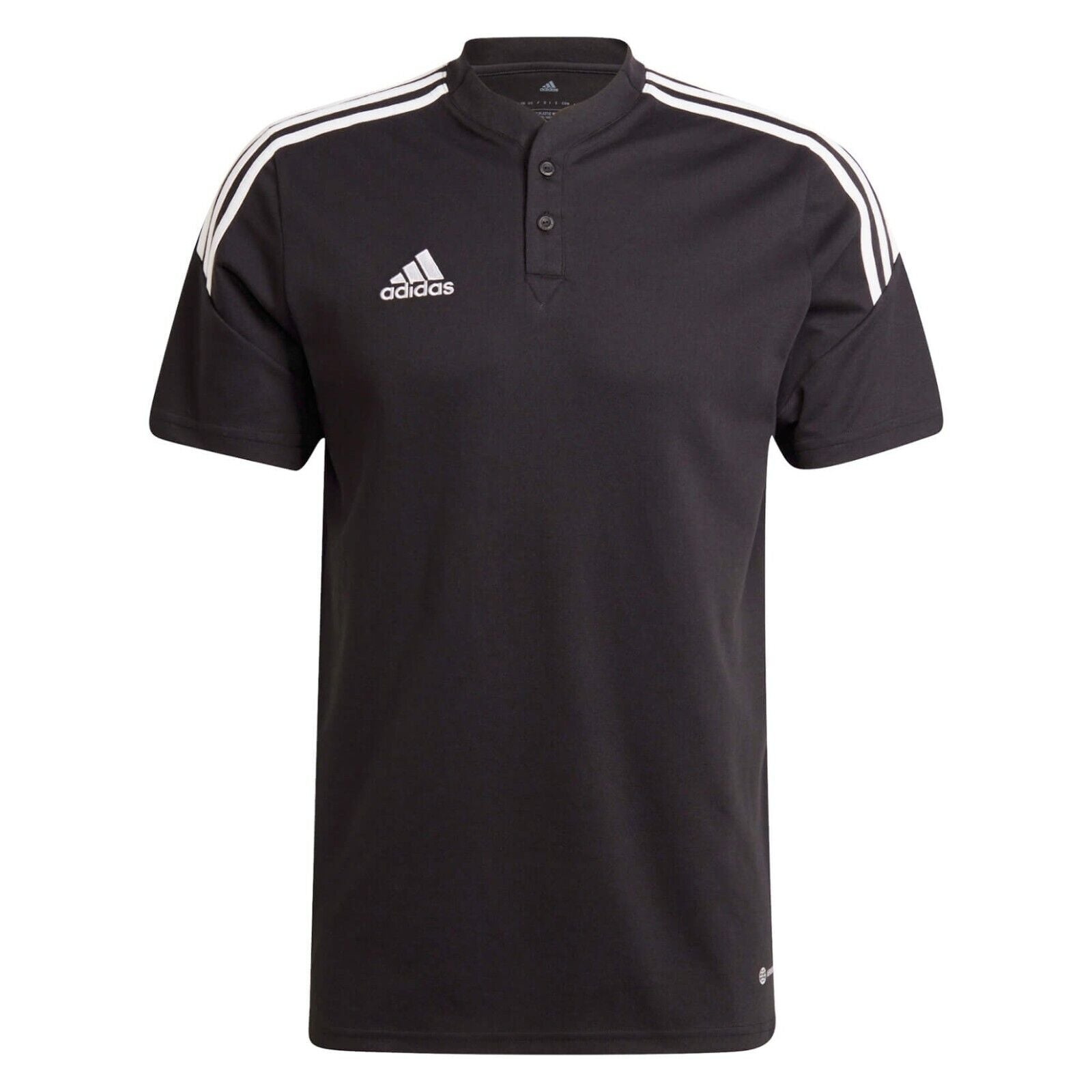 adidas Condivo 22 Men's Football Polo Shirt - Black Sports Teamwear Top