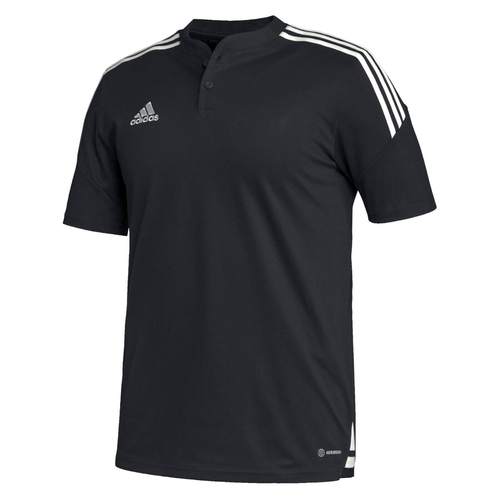 adidas Condivo 22 Men's Football Polo Shirt - Black Sports Teamwear Top