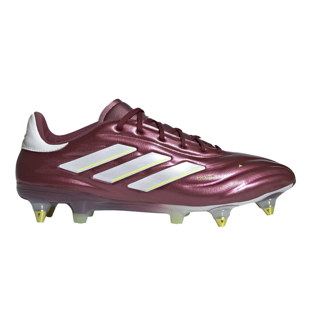 Adidas Copa Pure II Elite SG Football Boots - Shadow Red, White, Yellow.