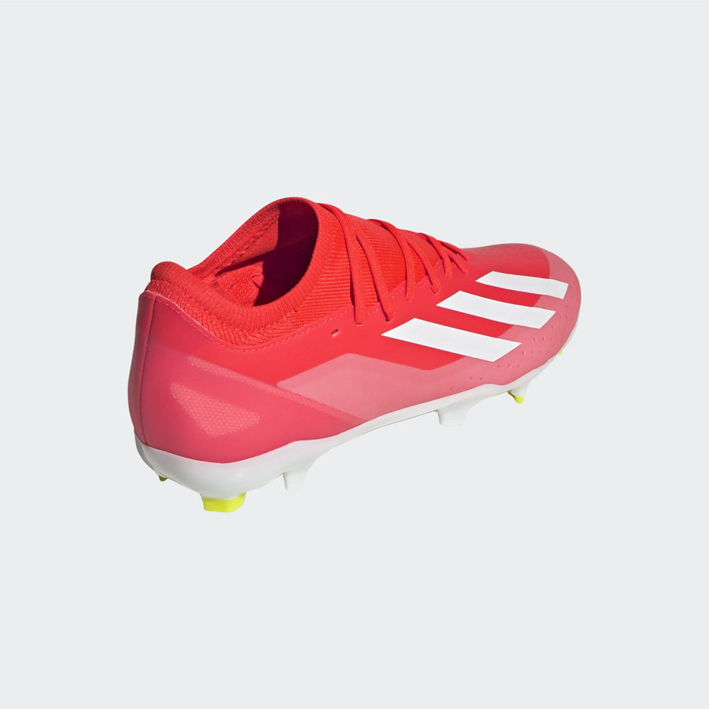 Adidas Crazyfast League FG Football Boots - Solar Red/White/Yellow