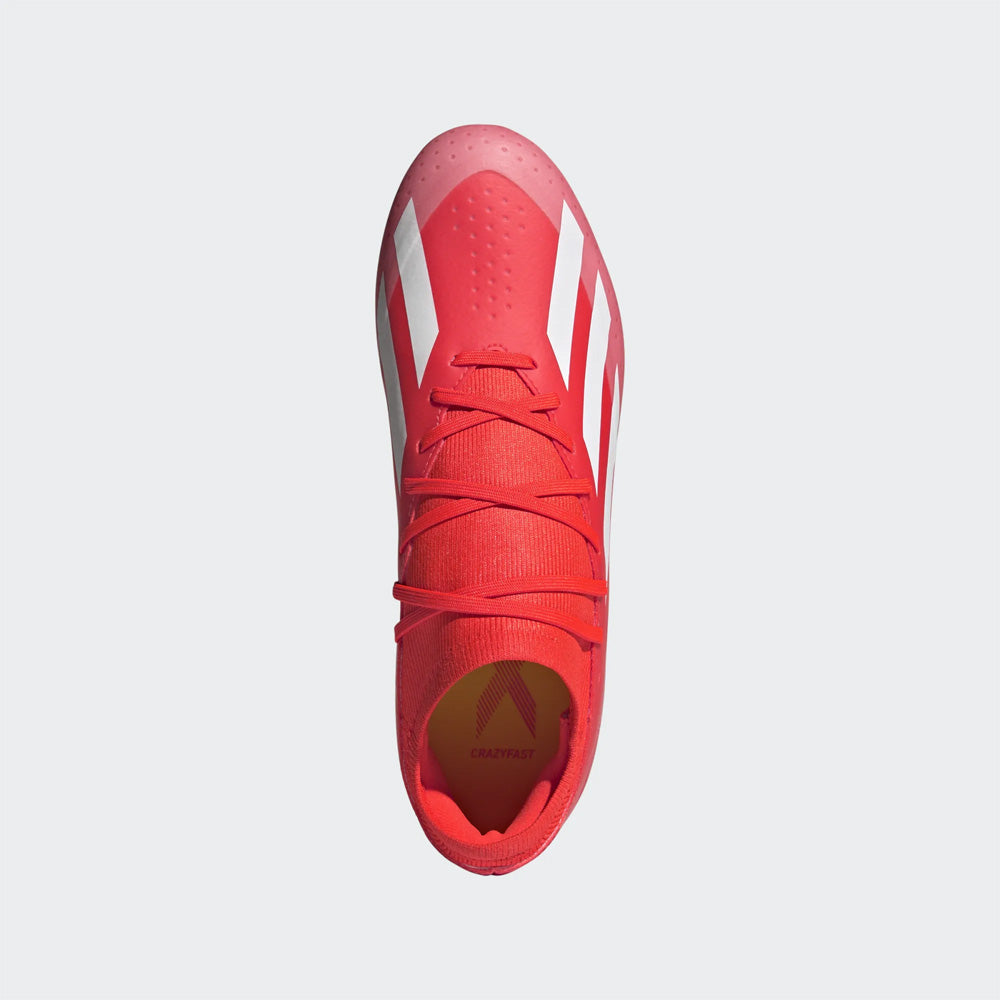 Adidas Crazyfast League FG Football Boots - Solar Red/White/Yellow