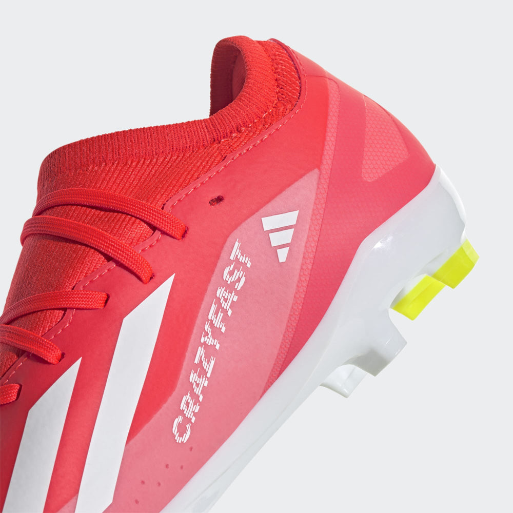 Adidas Crazyfast League FG Football Boots - Solar Red/White/Yellow