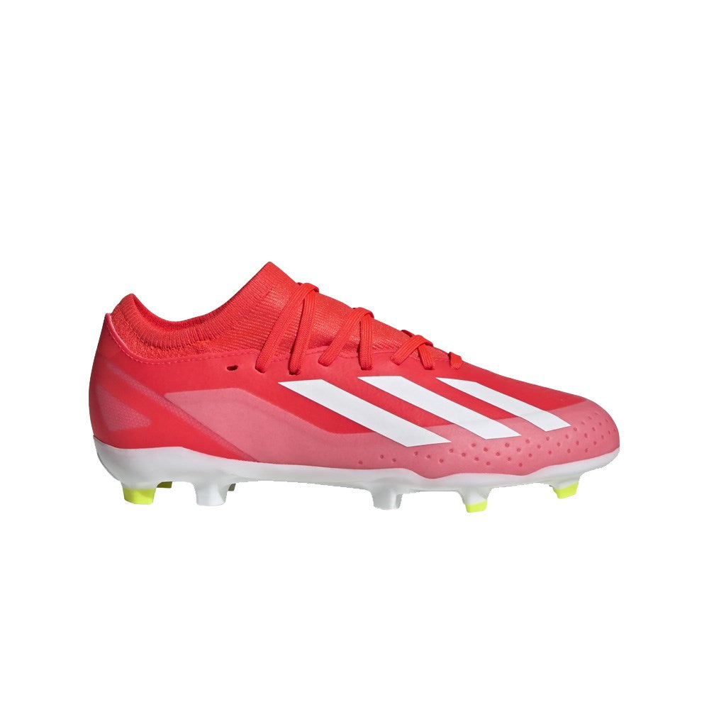 Adidas Crazyfast League FG Jnr Football Boots - Solar Red/White/Yellow