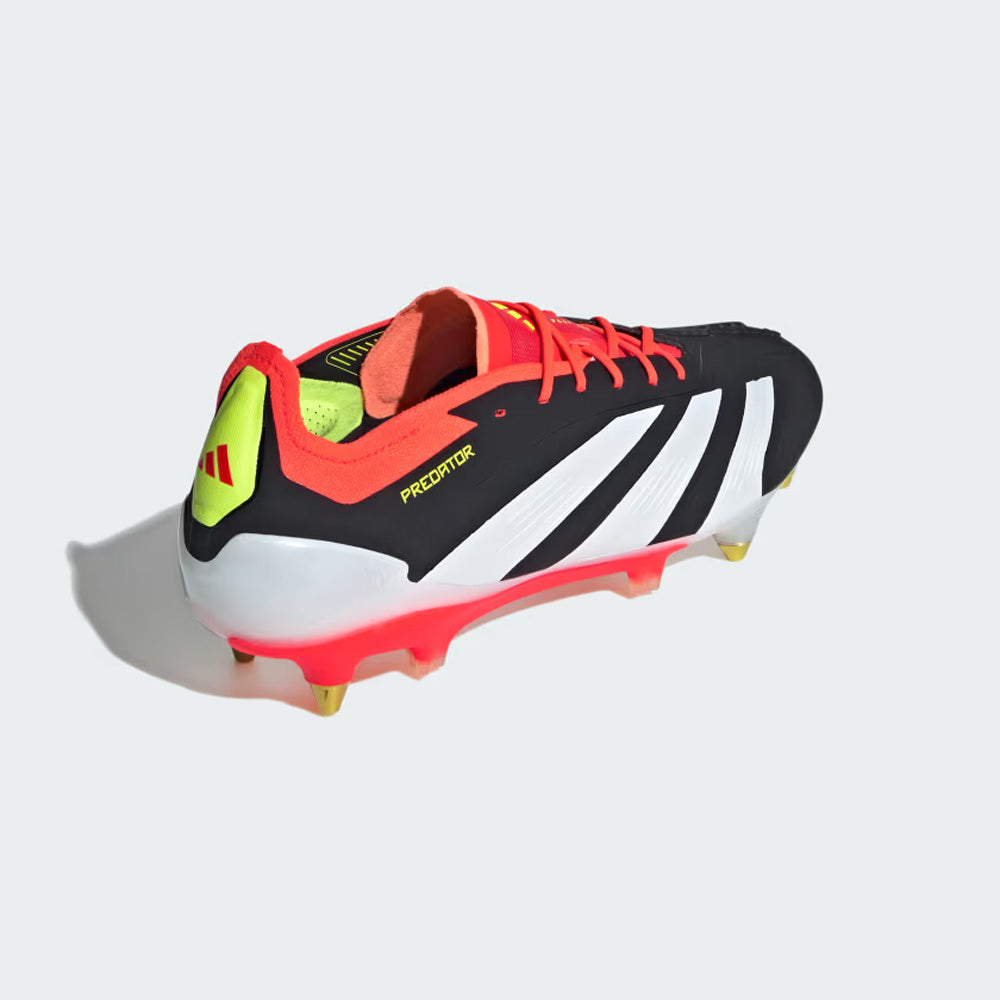 Adidas Predator Elite SG Football Boots - Black White Solar Red.