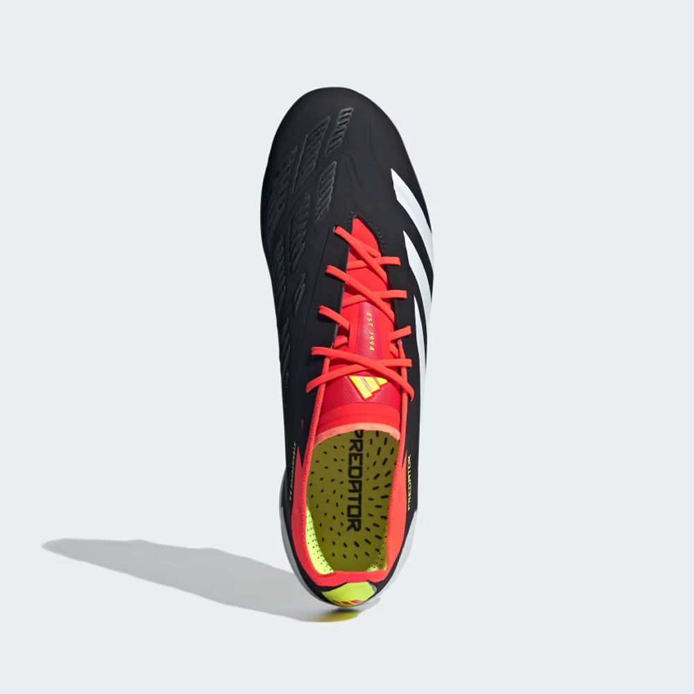 Adidas Predator Elite SG Football Boots - Black White Solar Red.