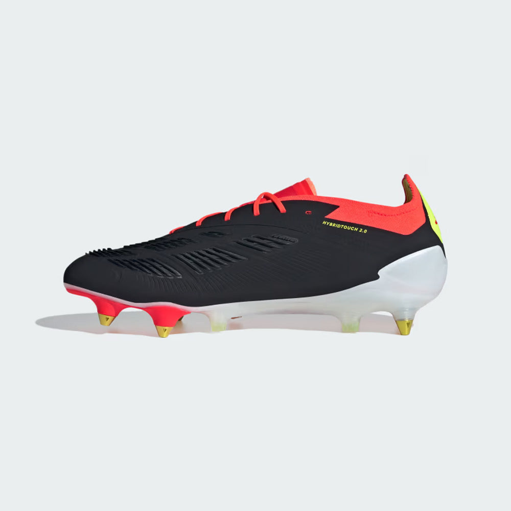 Adidas Predator Elite SG Football Boots - Black White Solar Red.