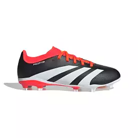 Adidas Predator League 24 FG Junior Football Boots, Black/White/Solar Red