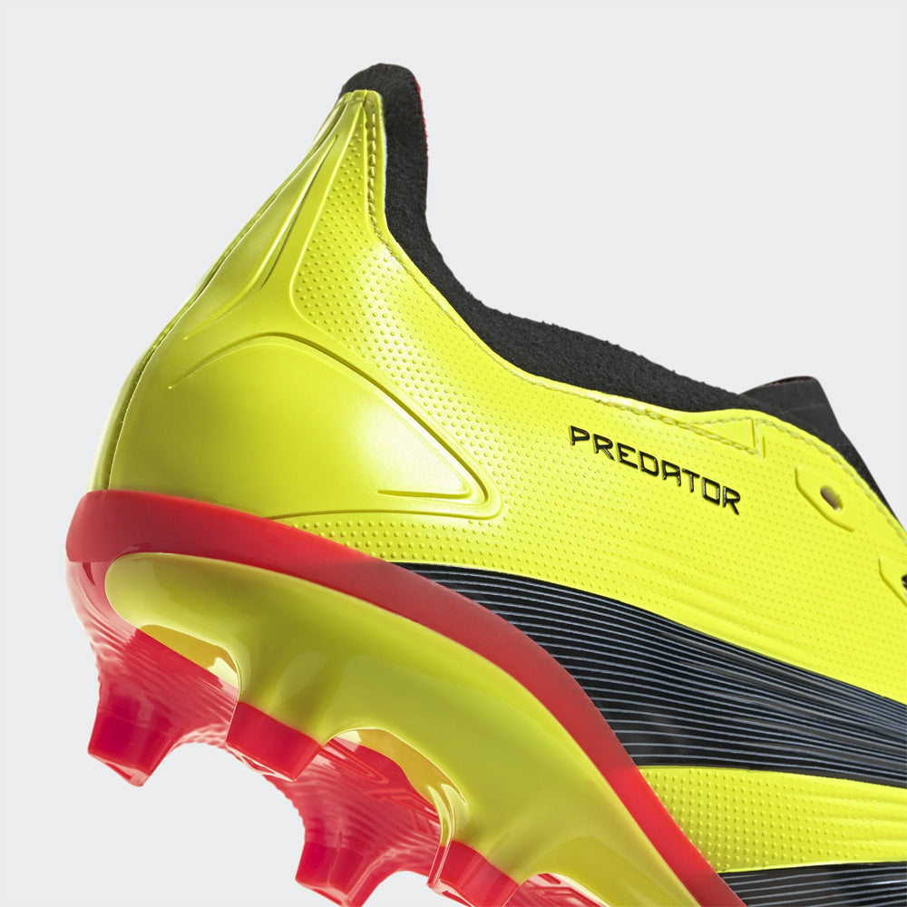 Adidas Predator League FG Soccer Cleats - Yellow/Black/Solar Red