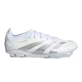 Adidas White Metallic Silver/White Predator Pro 24 FG Football Boots