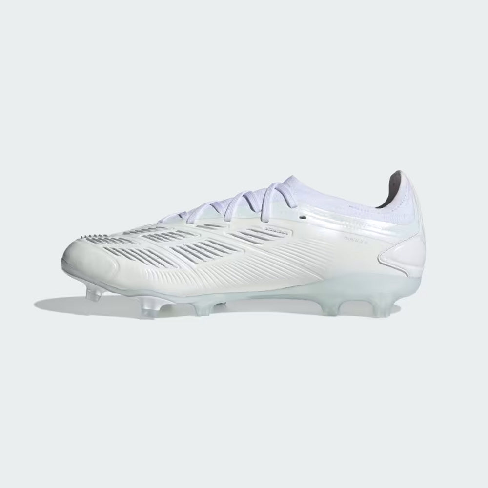 Adidas White Metallic Silver/White Predator Pro 24 FG Football Boots