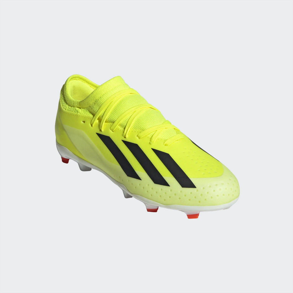 Adidas X Crazyfast League FG Junior Football Boots - Team Solar Yellow/Black/Solar Red