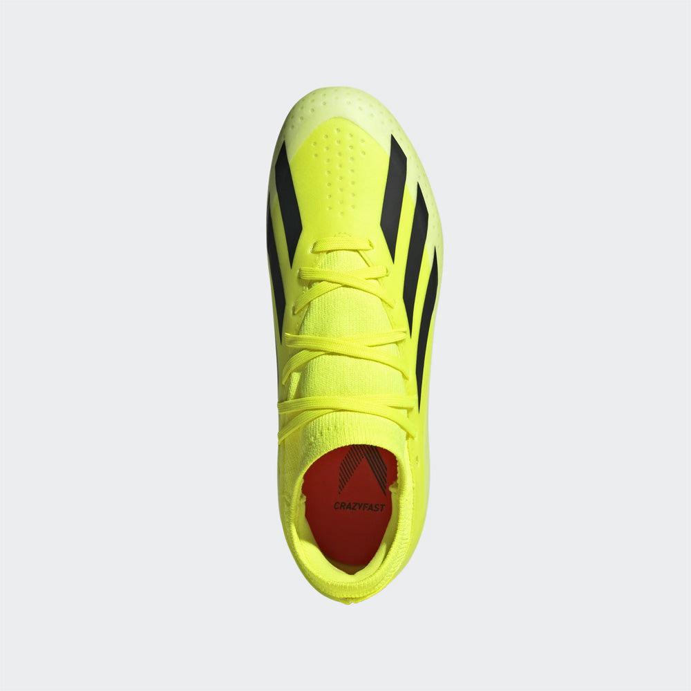 Adidas X Crazyfast League FG Junior Football Boots - Team Solar Yellow/Black/Solar Red