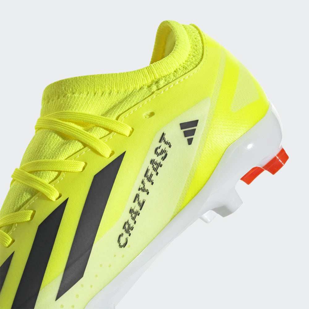 Adidas X Crazyfast League FG Junior Football Boots - Team Solar Yellow/Black/Solar Red