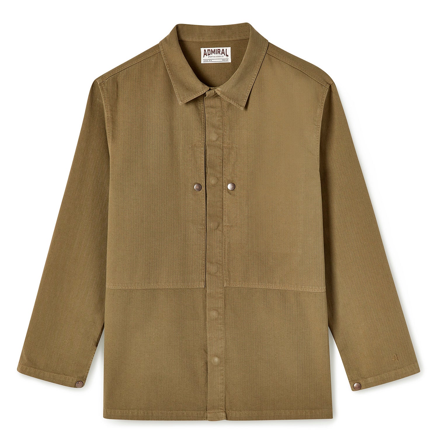 Admiral Sports Deacon Herringbone Overshirt - Muted Corn