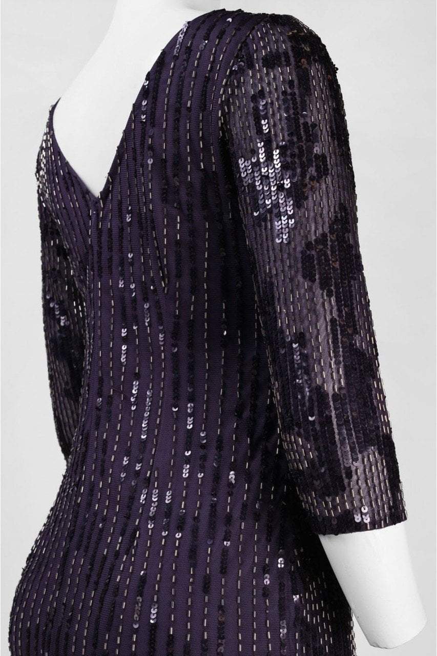 Adrianna Papell - Sparkly Quarter Sleeve Dress