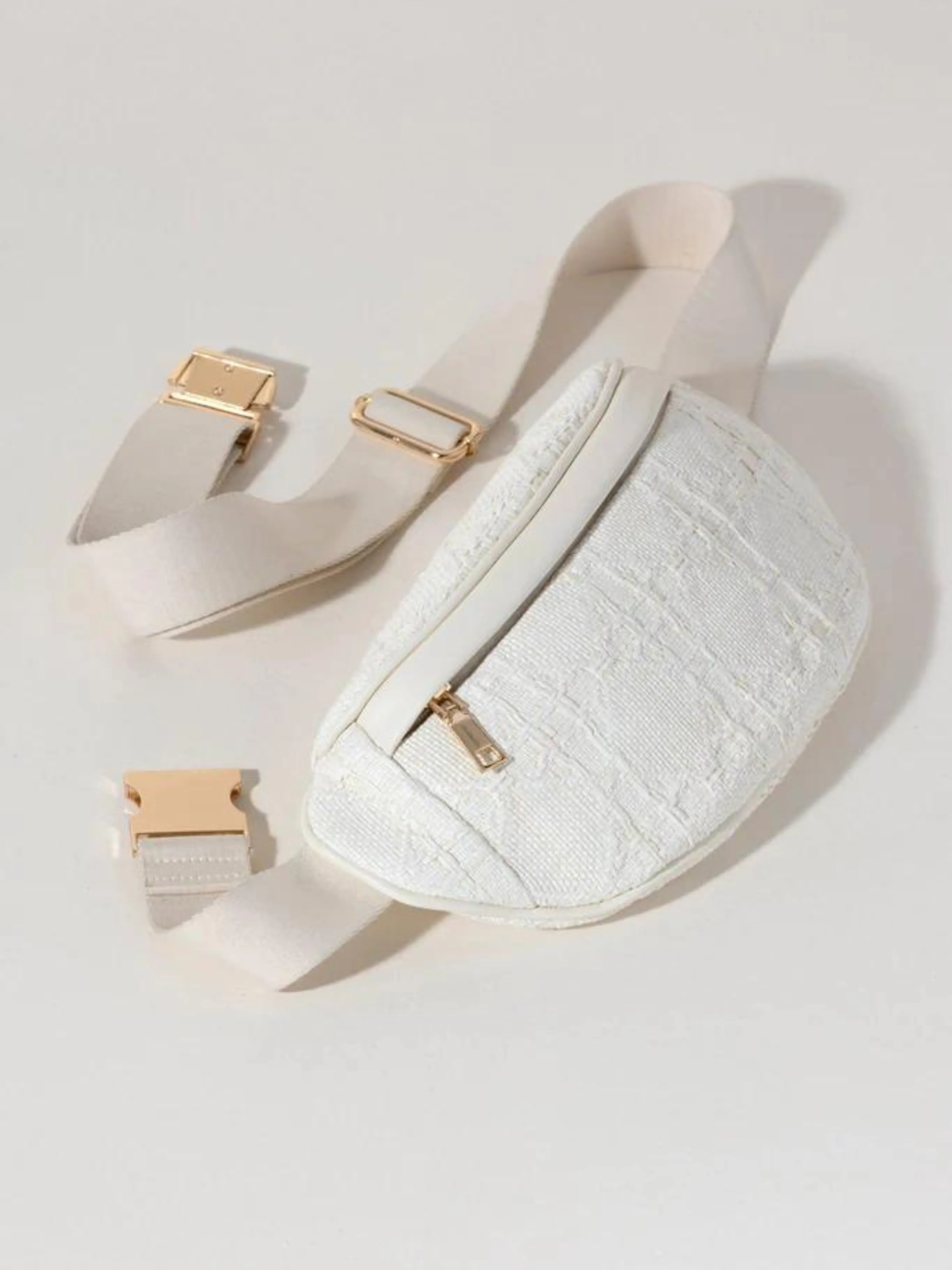 Adrienne White Belt Bag