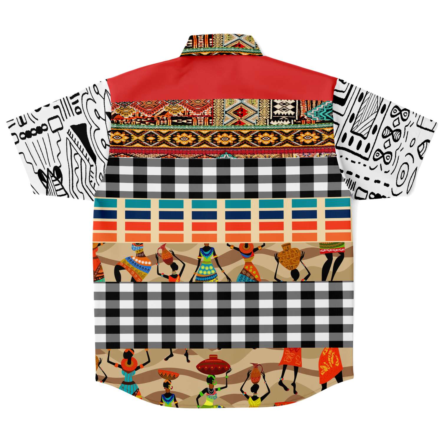 African Print Button Down Shirt