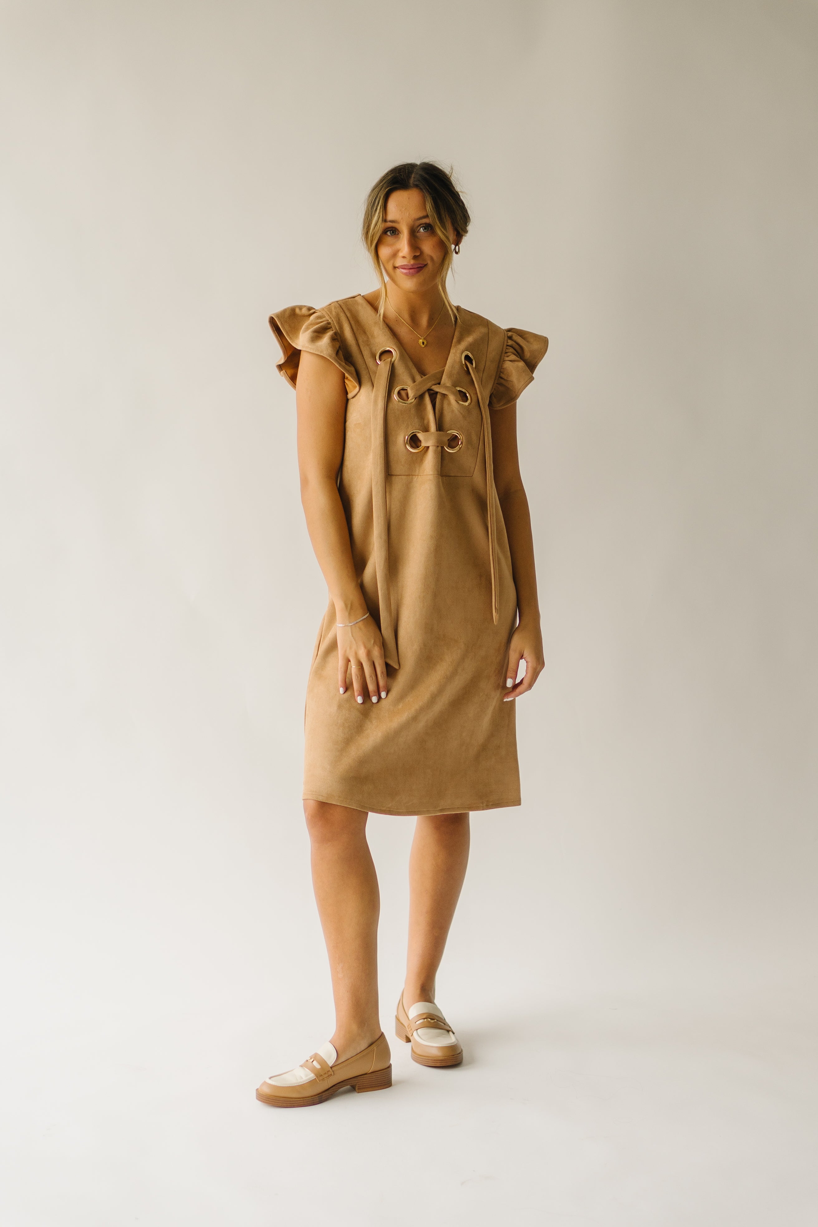 Alamosa dress in camel color