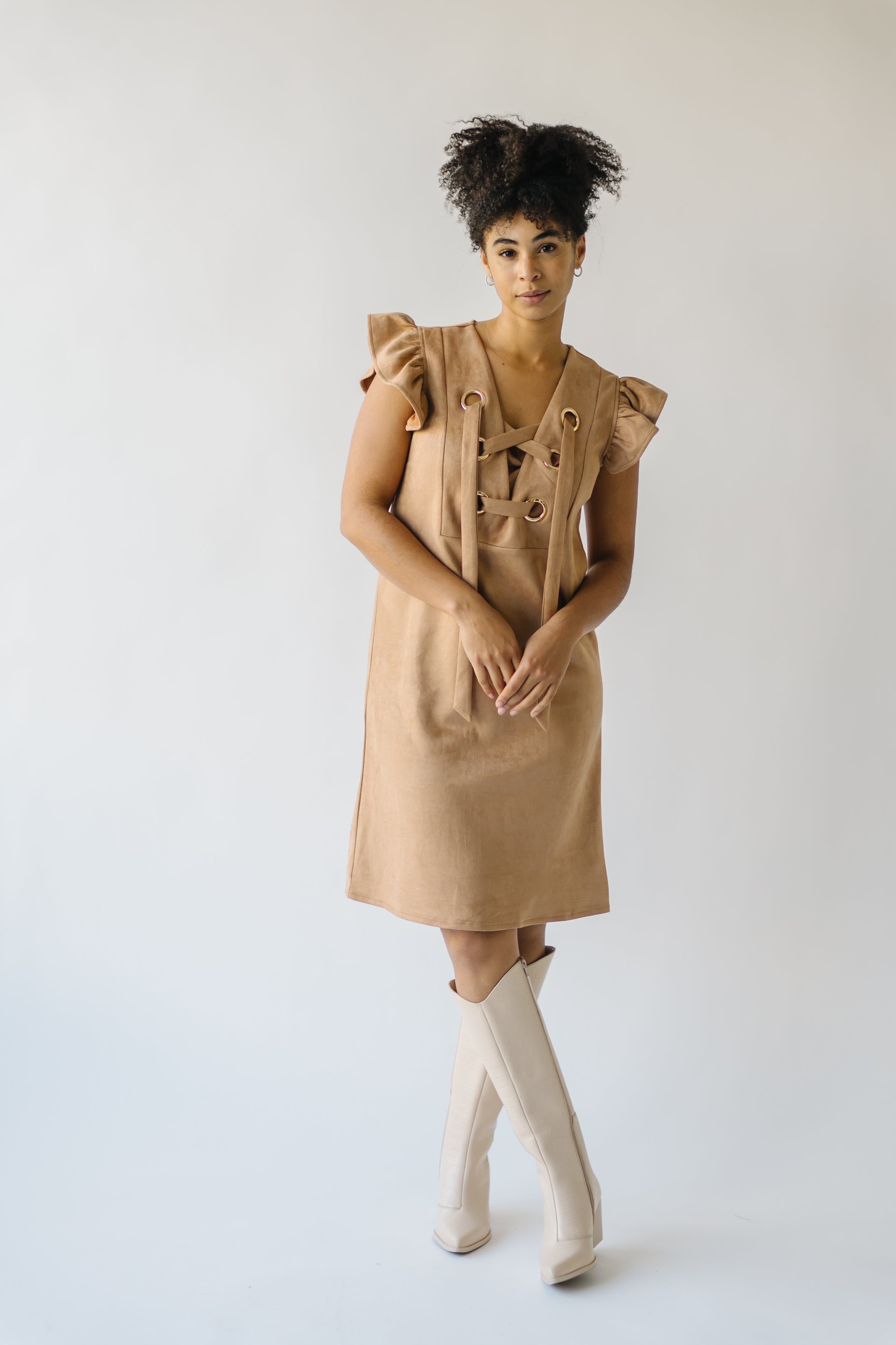 Alamosa dress in camel color