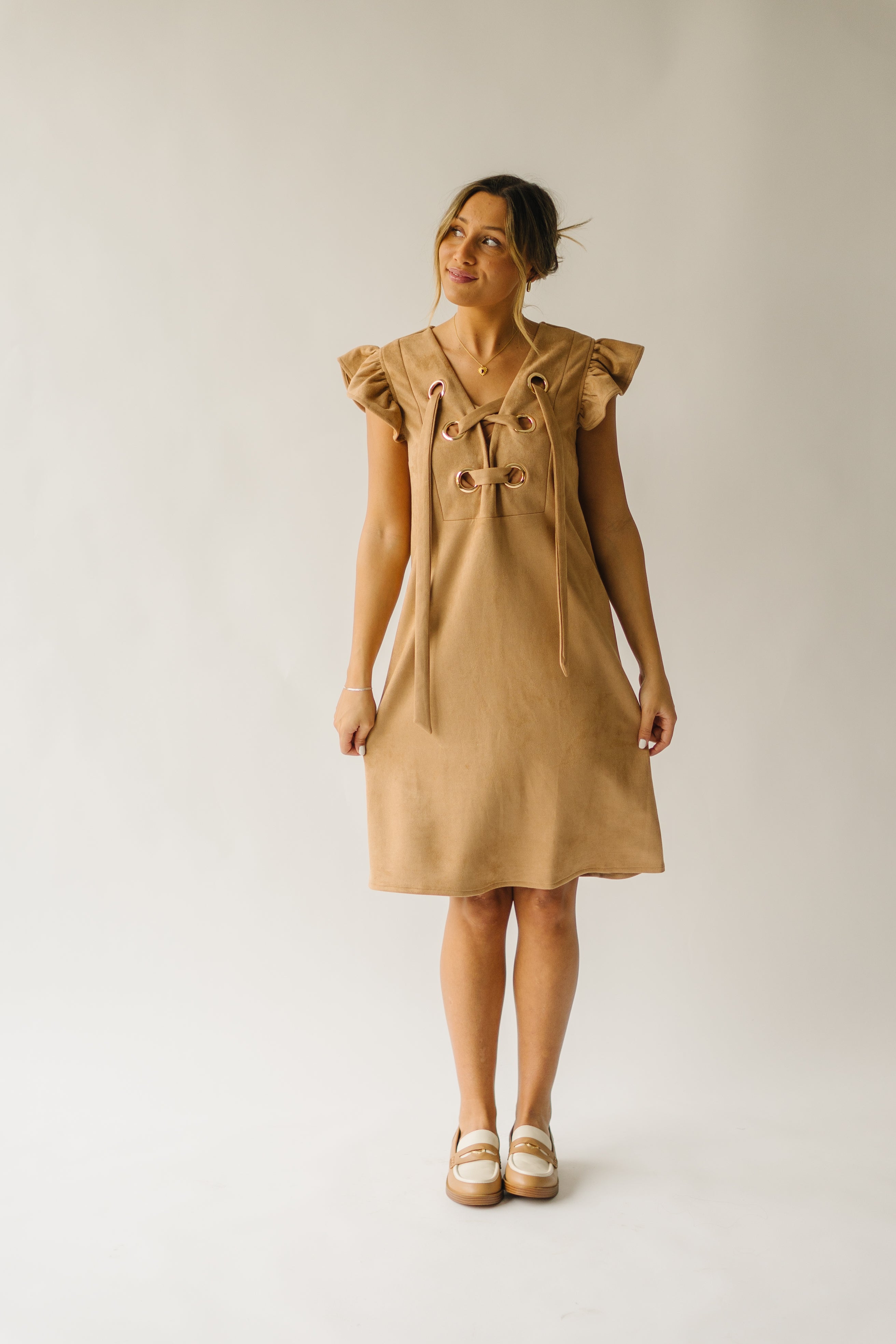 Alamosa dress in camel color