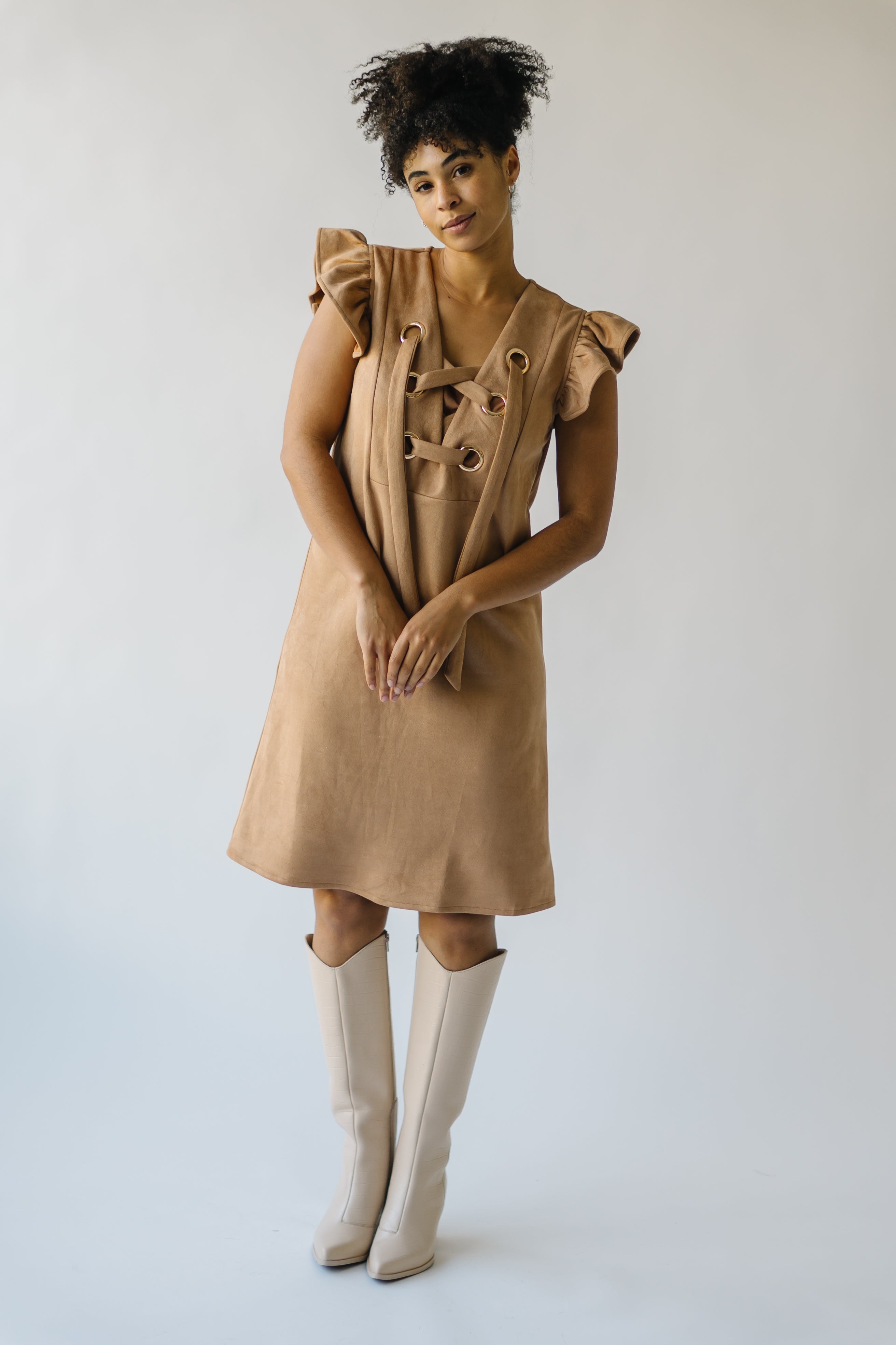 Alamosa dress in camel color