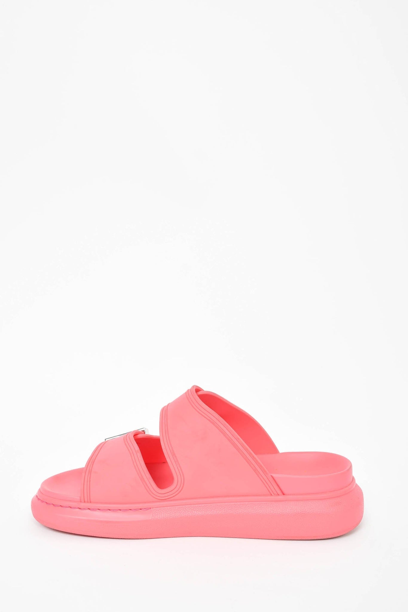 Alexander McQueen Pink Rubber Sandals 38 SHW