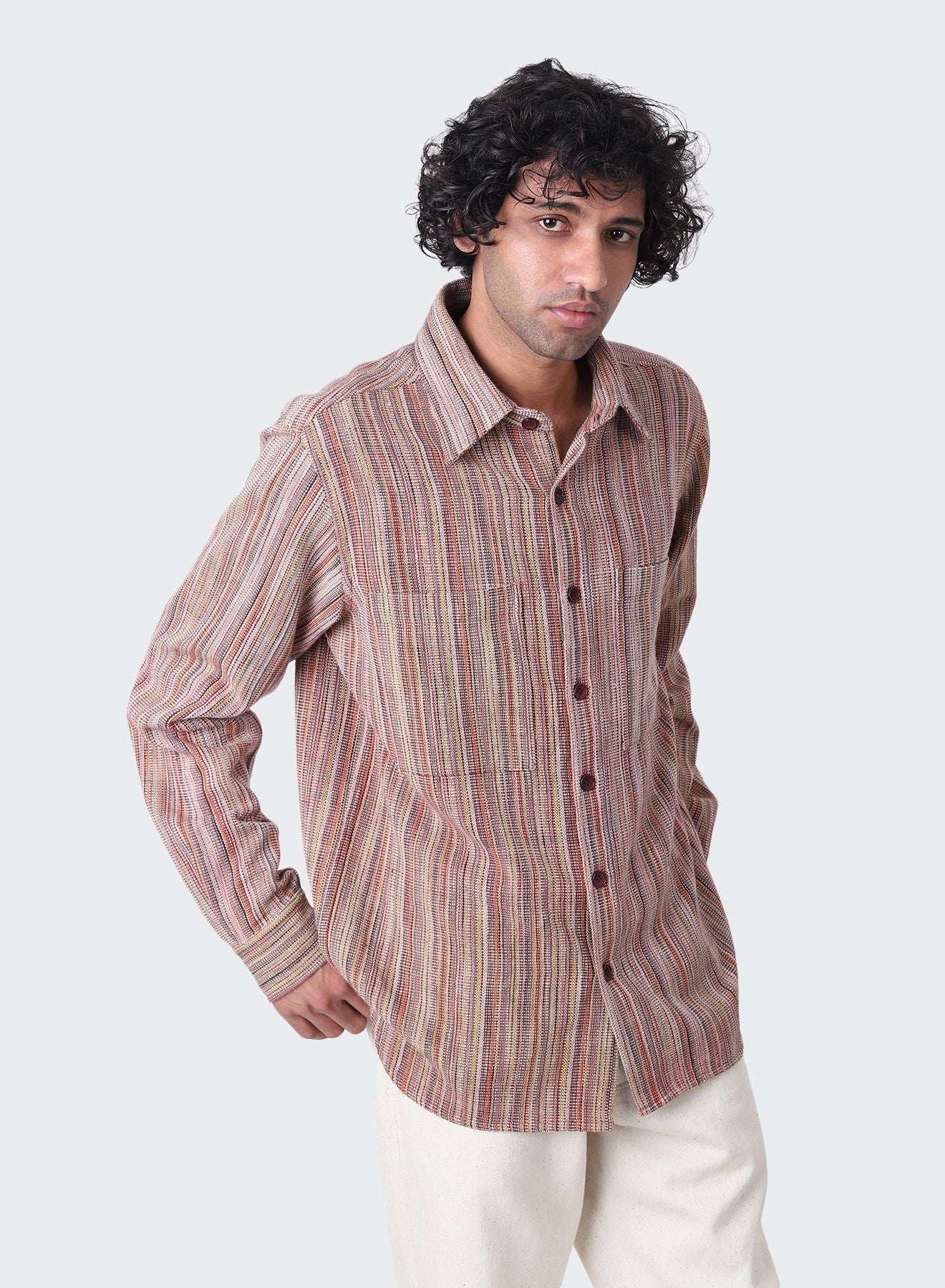 Alok Handloom Long Sleeve Shirt by KARDO DESIGN