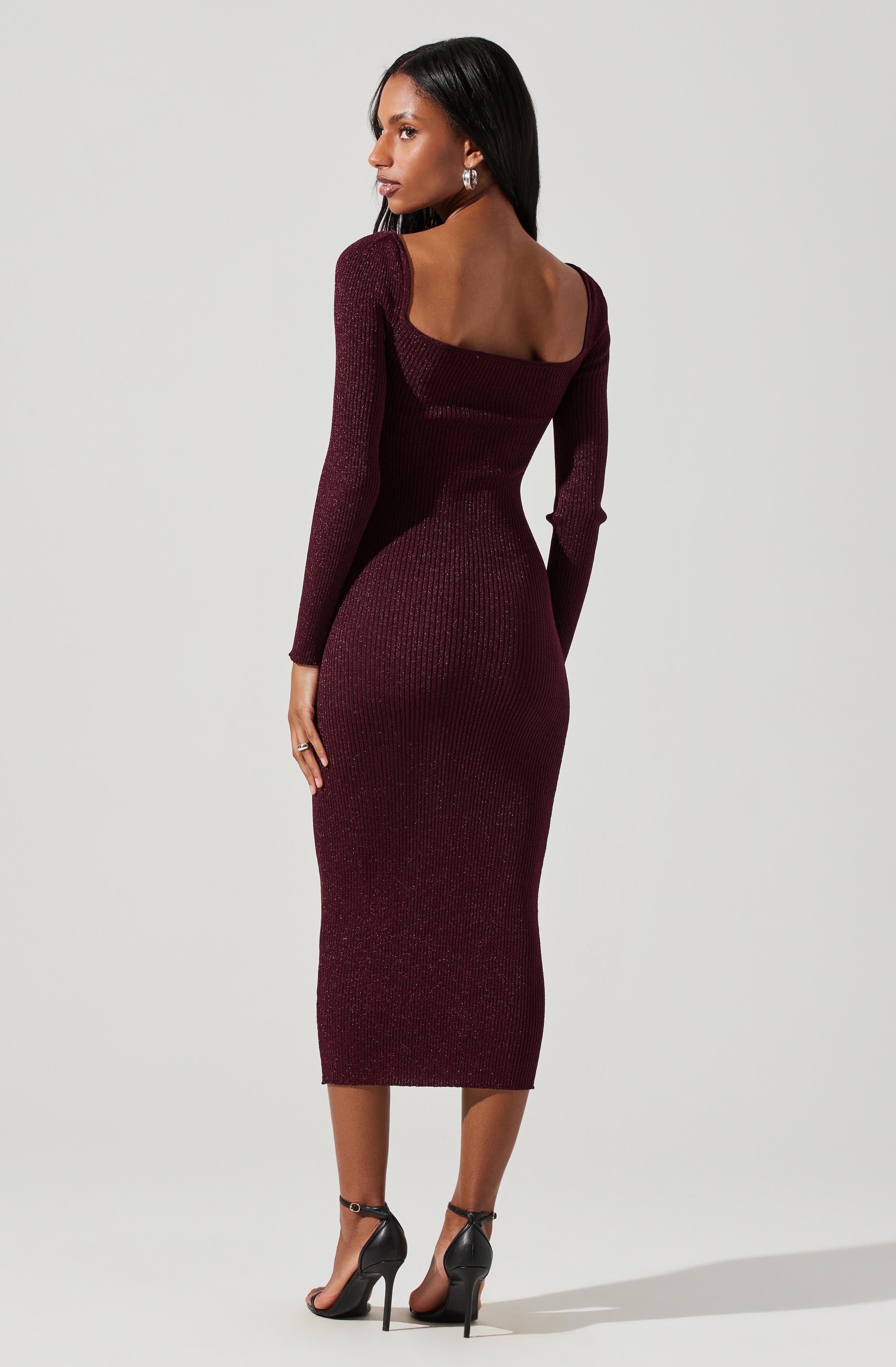 Anastasia Cutout Midi Sweater Dress