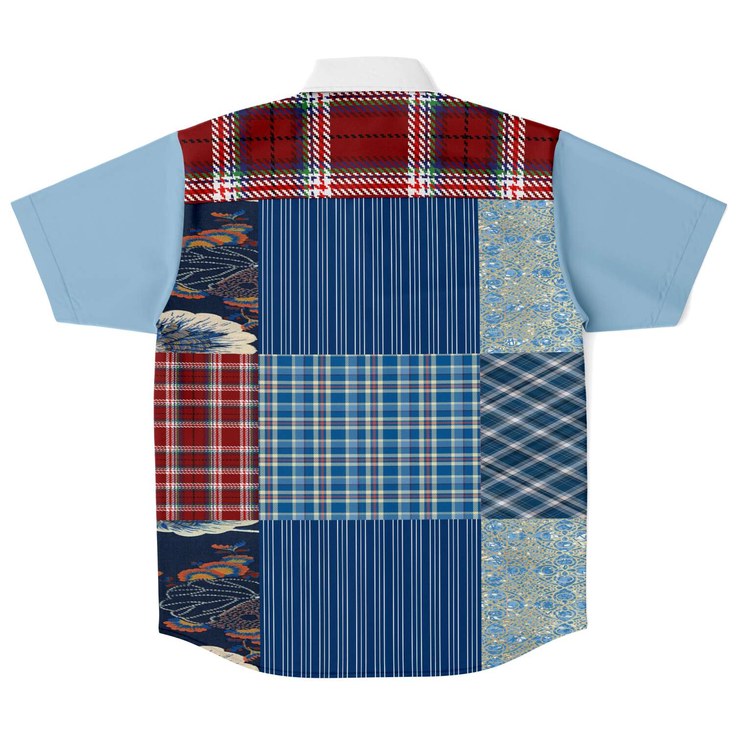 Andromeda Blue Patchwork Shirt