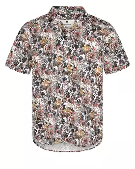 Anerkjendt Akleo Short Sleeve Poplin Shirt - Floral.