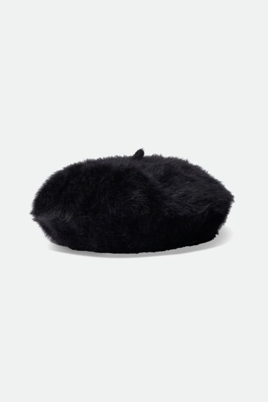 Audrey II Beret - Fuzzy Black: Fuzzy Black Audrey II Beret at Affordable Prices - Shop Now!