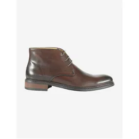 AZOR LA MODE Men's Brown Leather Chukka Boot Crete