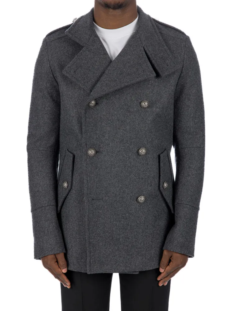 Balmain Officer Peacoat | Credomen