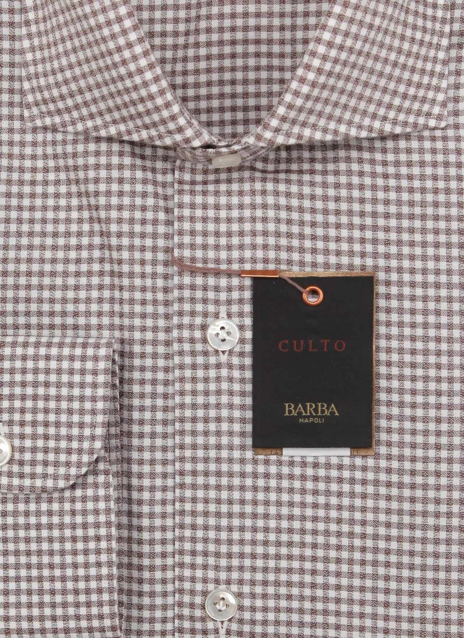 Barba Napoli Brown Shirt Extra Slim - Buy Now