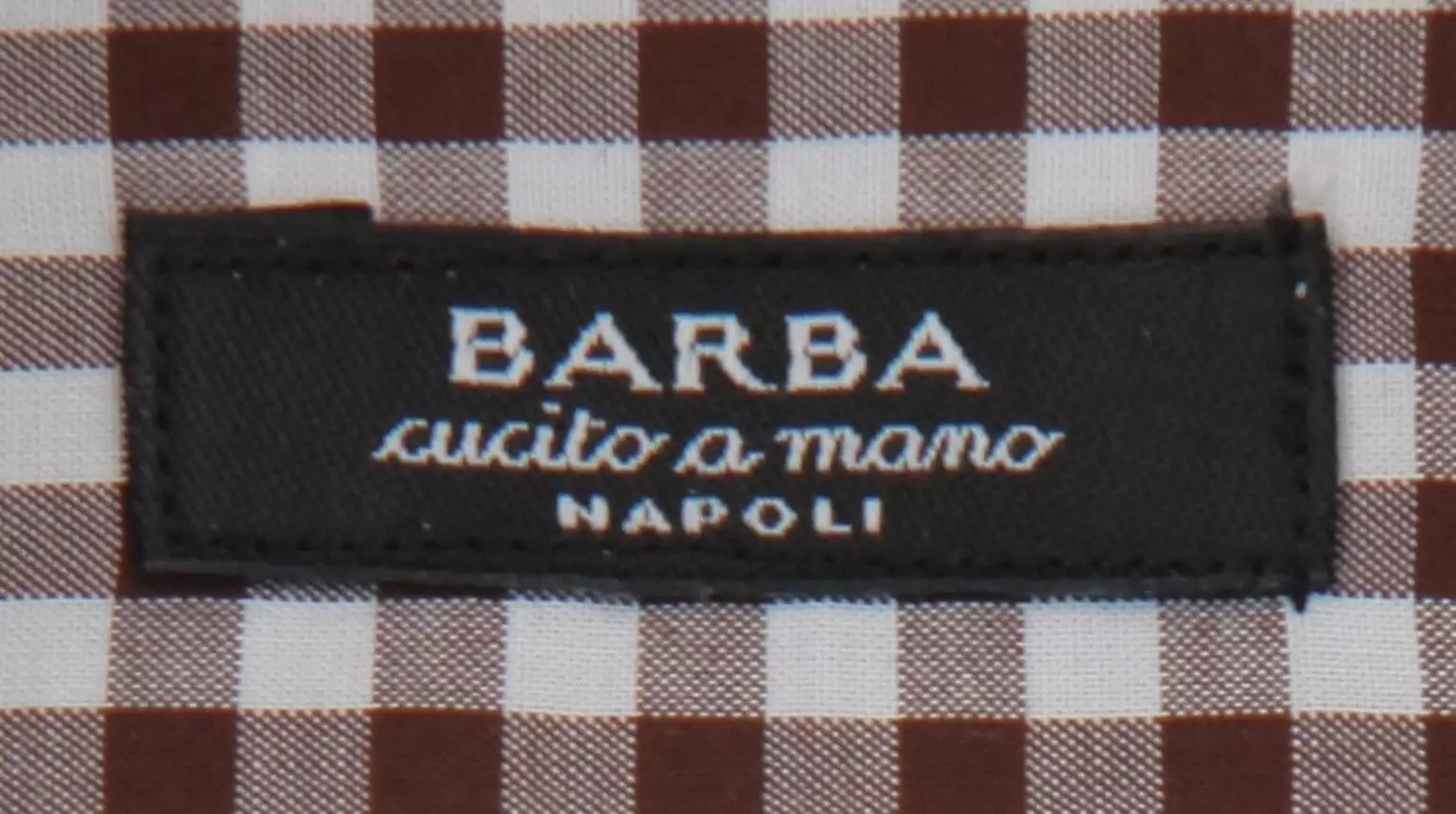 barba napoli brown shirt extra slim