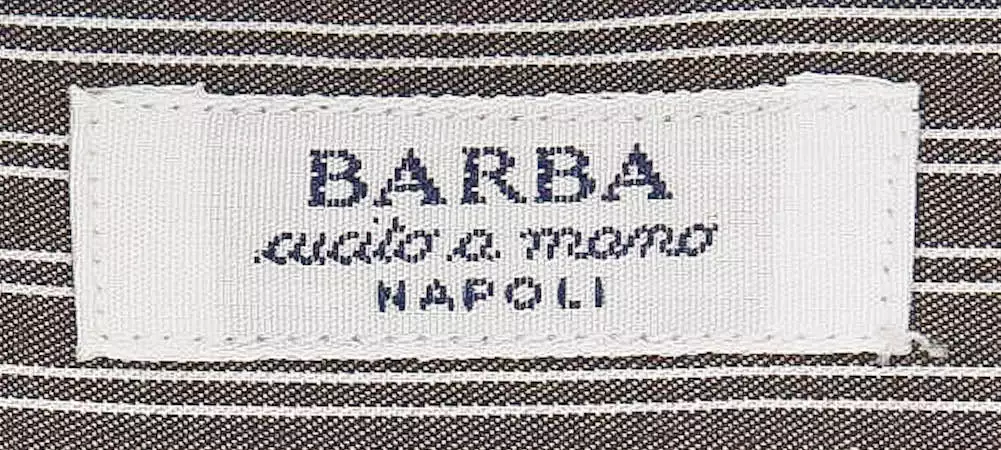 Barba Napoli Brown Shirt - Slim Fit - Size 15.5 US / 39 EU