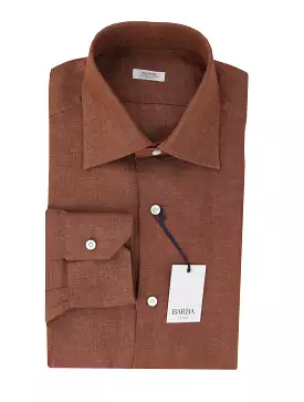 Barba Napoli Brown Shirt Slim - Shop Now!