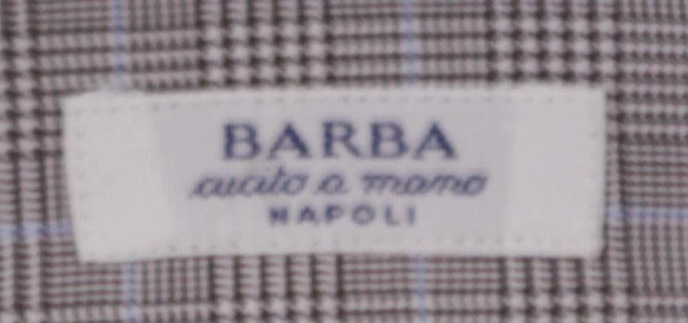 Barba Napoli Brown Slim Fit Shirt