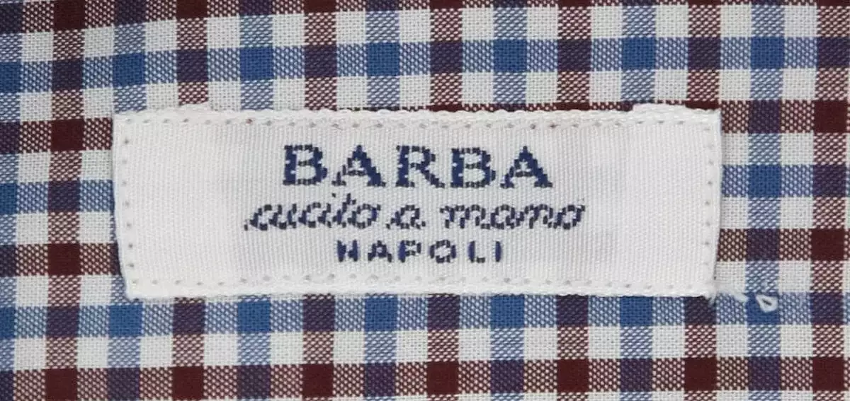 Barba Napoli Brown Slim Shirt