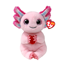 Beanie Belly Collection - Locky Axolotl with Heart