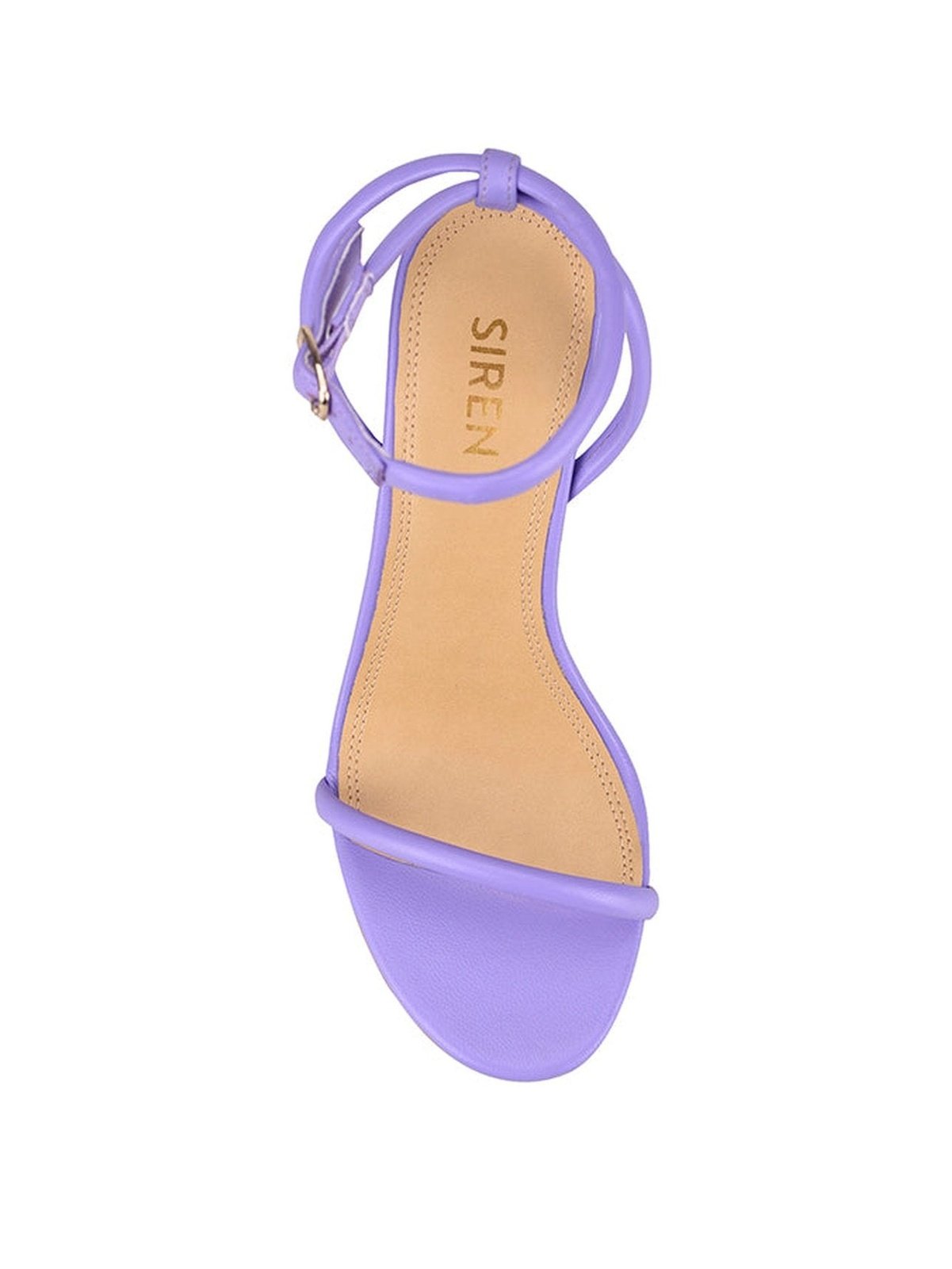 Bebe Lilac Leather Wedge Sandals